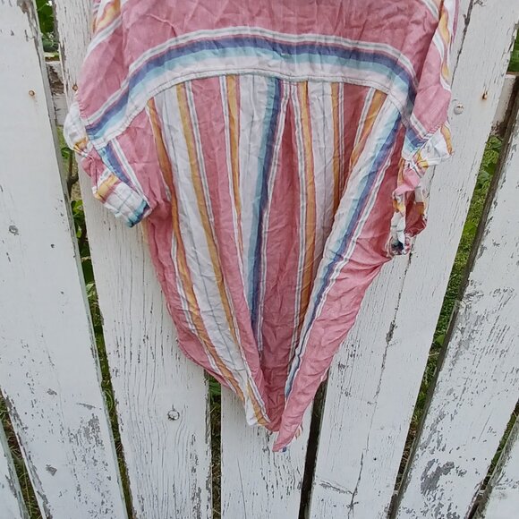 American Eagle striped summer button-up top - Picture 7 of 7